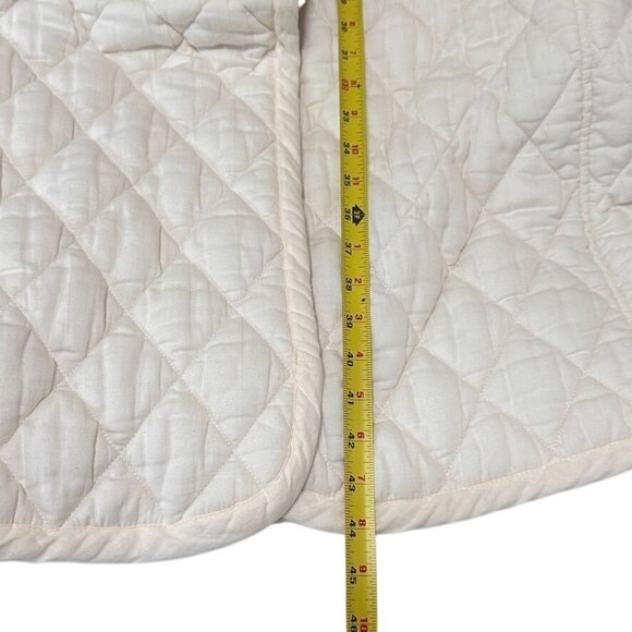 Xirena Harlyn Reversible Quilted Puffer Coat Ivory & Floral Pattern Womens Small - Picture 12 of 13